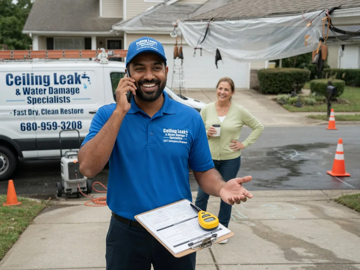 Ceiling Leak Cleanup Norwich, OH FAQs